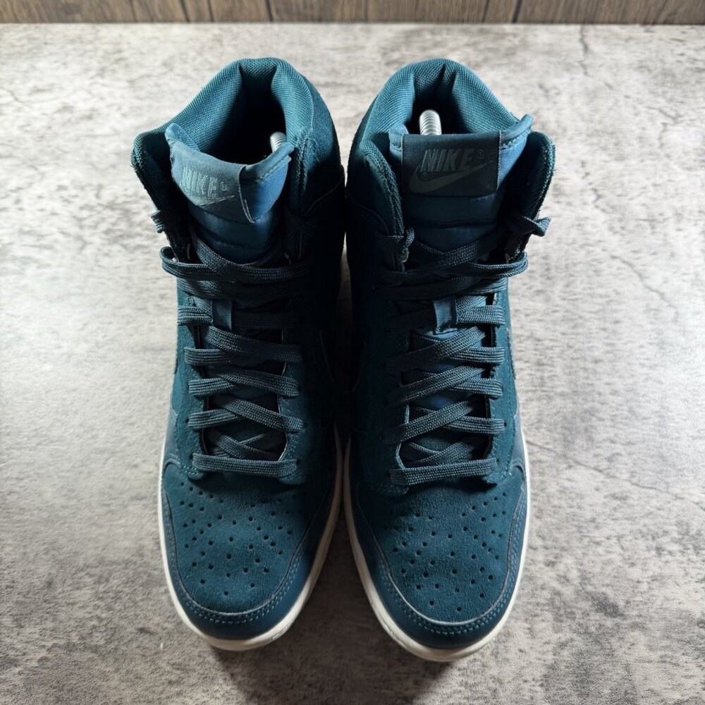 MINT 2013 Nike Dunk Sky Hi Essential Wedge Dark Sea Blue Women Sz 7 528899-300 - Picture 7 of 10